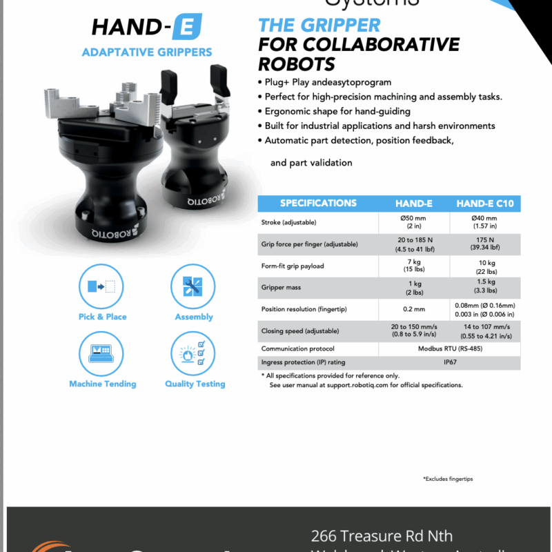 Robotiq Hand-E Adaptive  Grippers