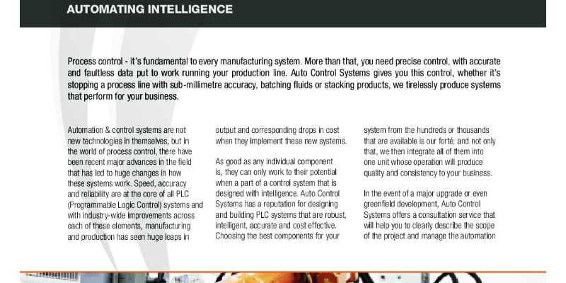 ACS PLC and Control Systems