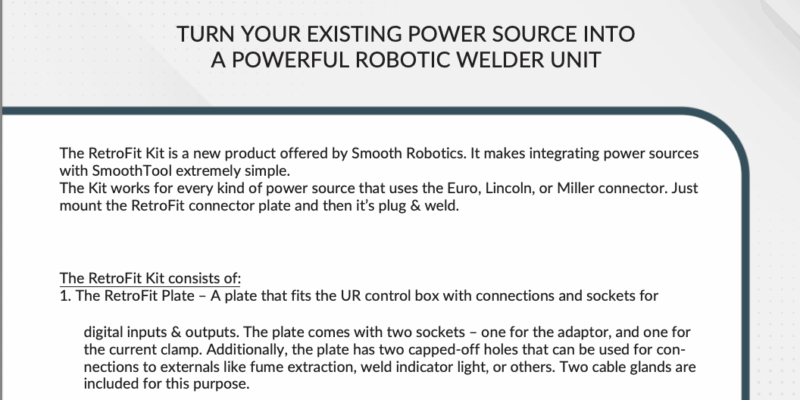 Smooth Robotics The RetroFit Kit